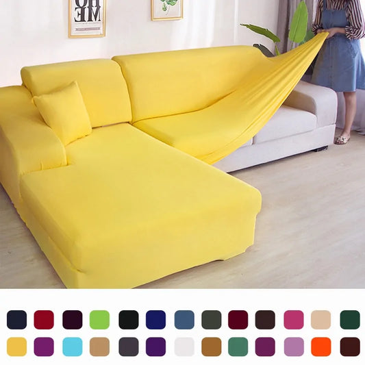 Solid Corner Sofa Covers - Living Elephant