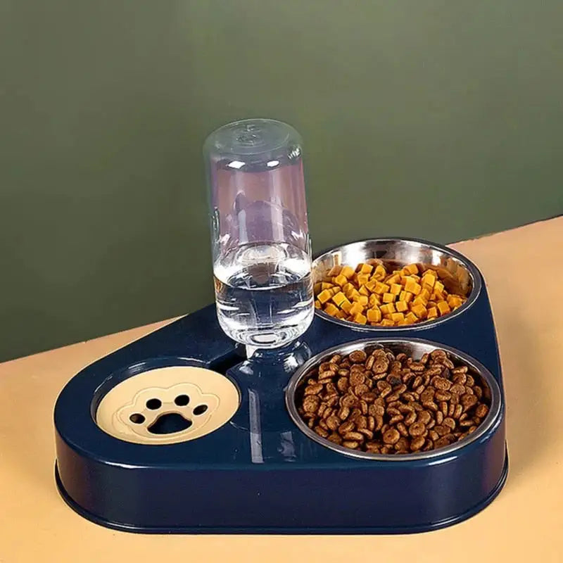 3 in 1 Pet Food Bowl with Automatic Drinking Feeder - Living Elephant