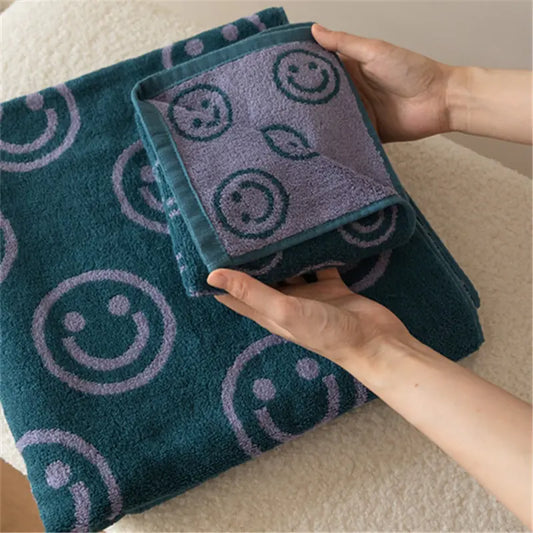 Smiley Face Towel - Living Elephant