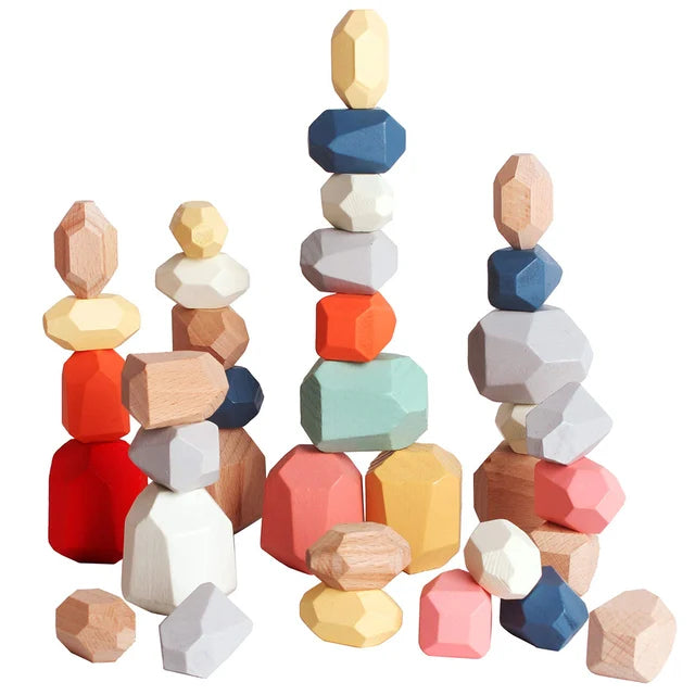 Wooden Stacking Stones - Living Elephant