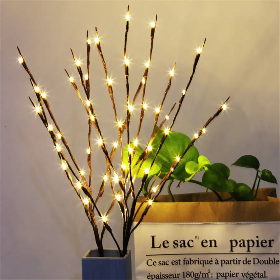 Battery Operated Willow Branch Light - Living Elephant