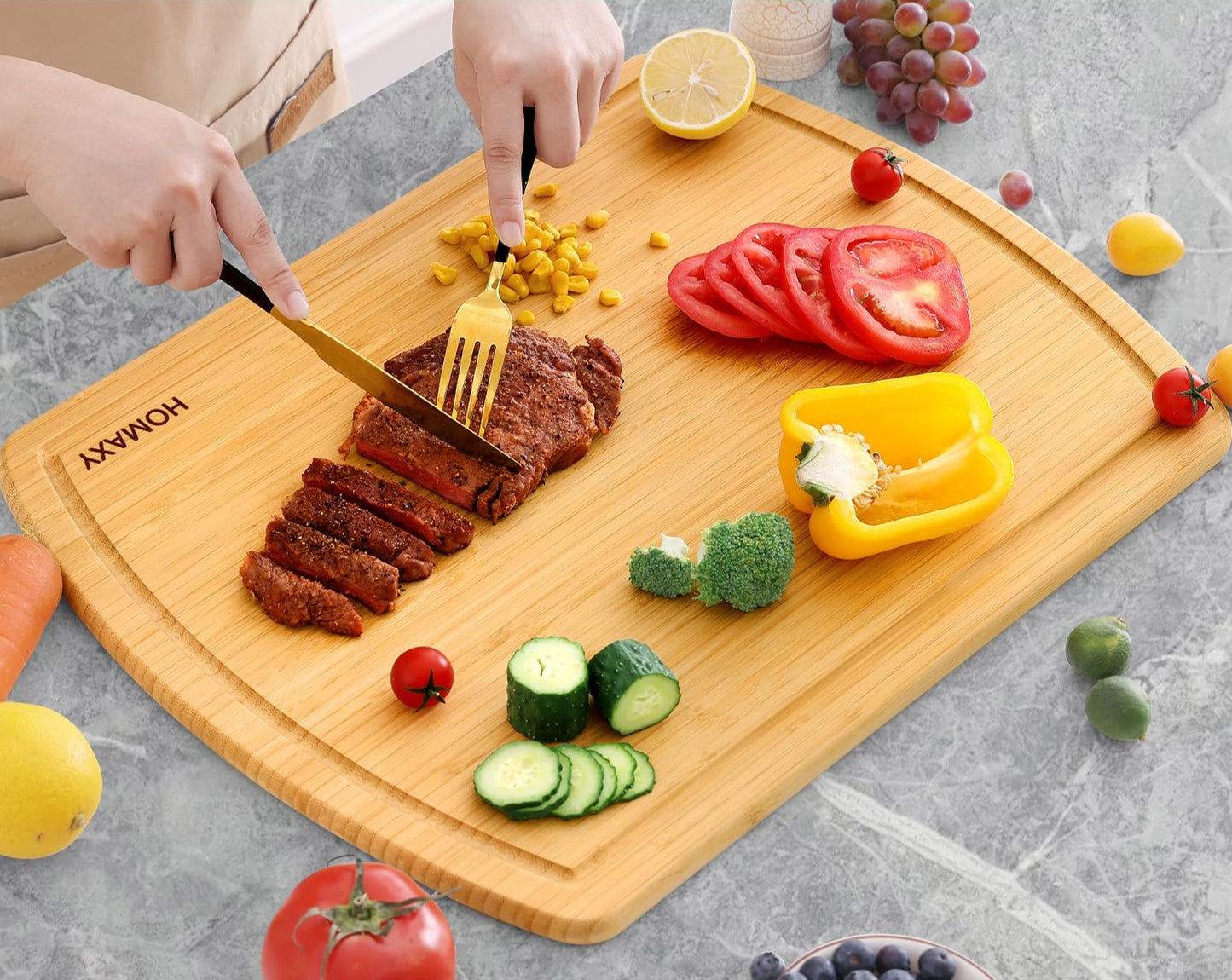 Pre-Oiled Bamboo Cutting Boards - Living Elephant