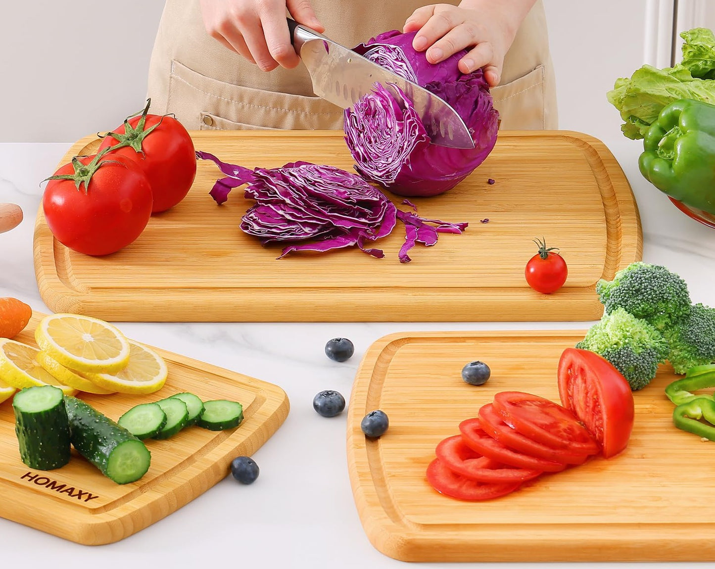 Pre-Oiled Bamboo Cutting Boards - Living Elephant