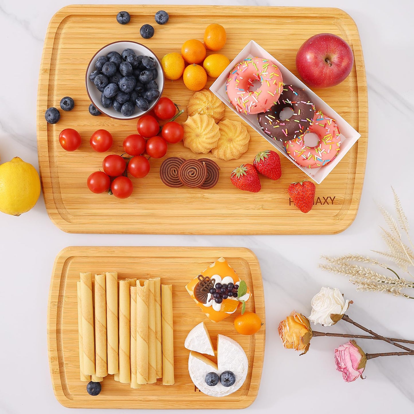 Pre-Oiled Bamboo Cutting Boards - Living Elephant