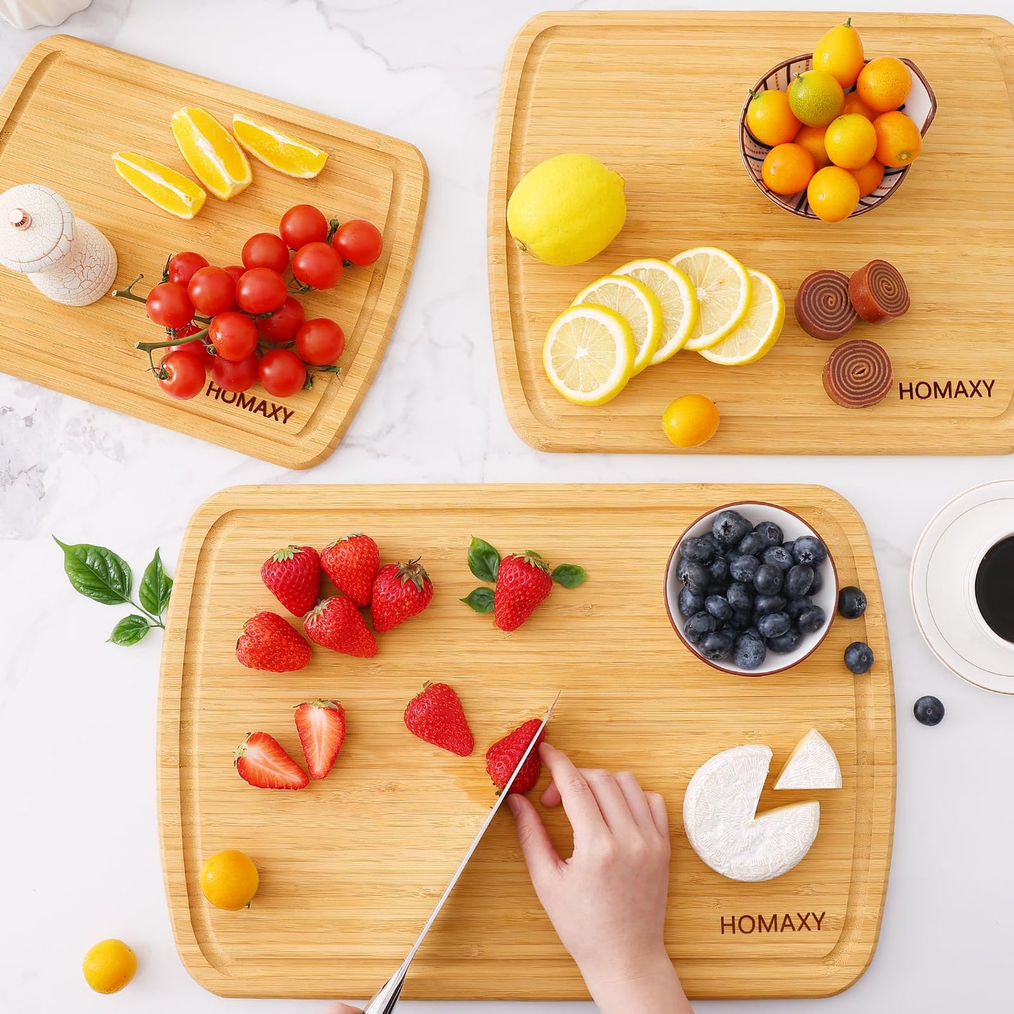 Pre-Oiled Bamboo Cutting Boards - Living Elephant