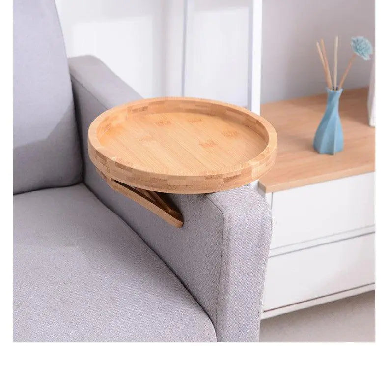 Wooden Sofa Tray with Foldable Handles - Living Elephant