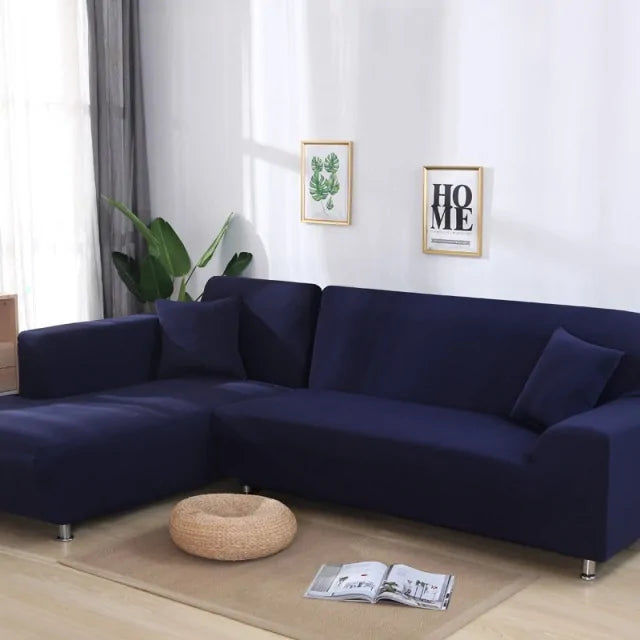 Solid Corner Sofa Covers - Living Elephant