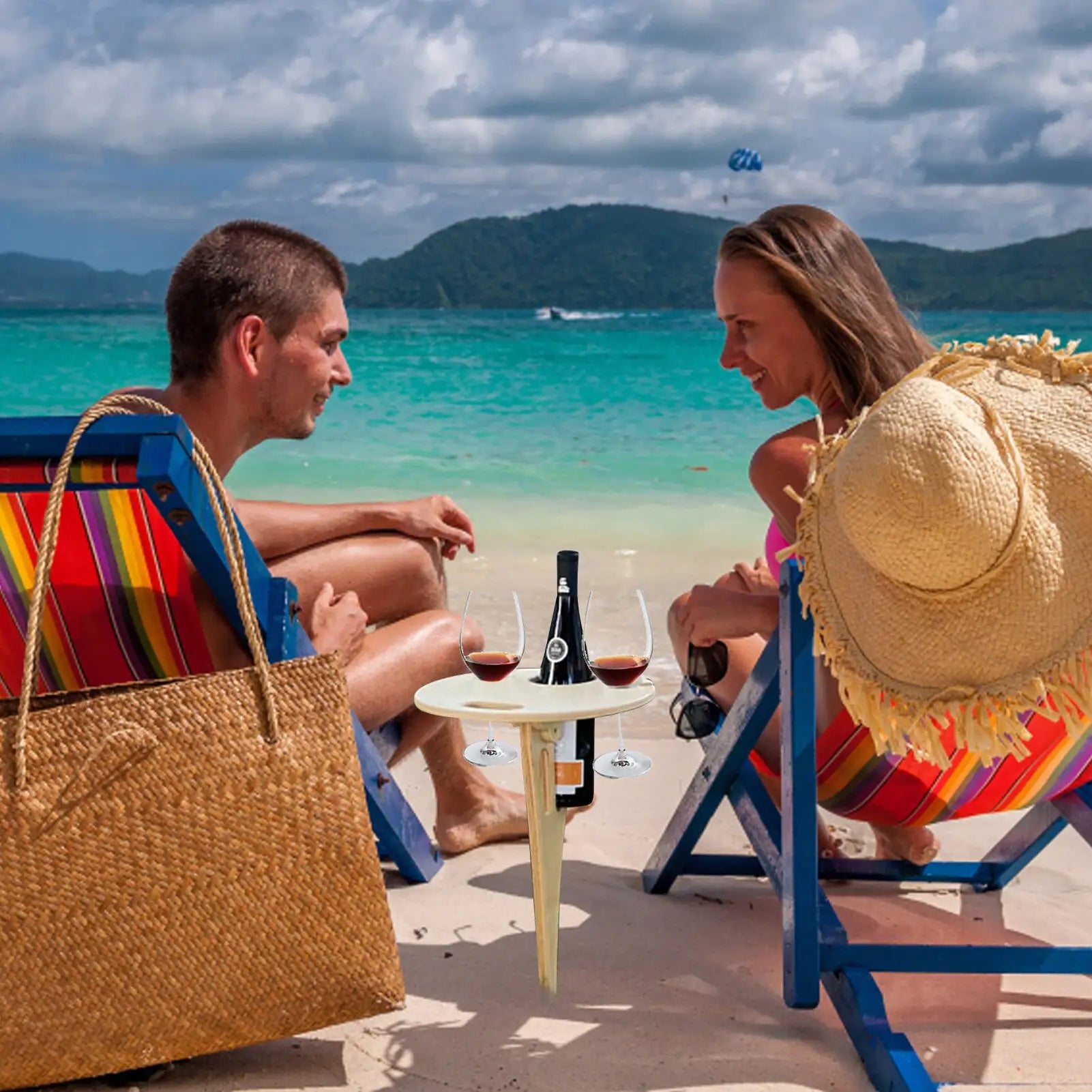 Portable Wine Table For Outdoor - Living Elephant