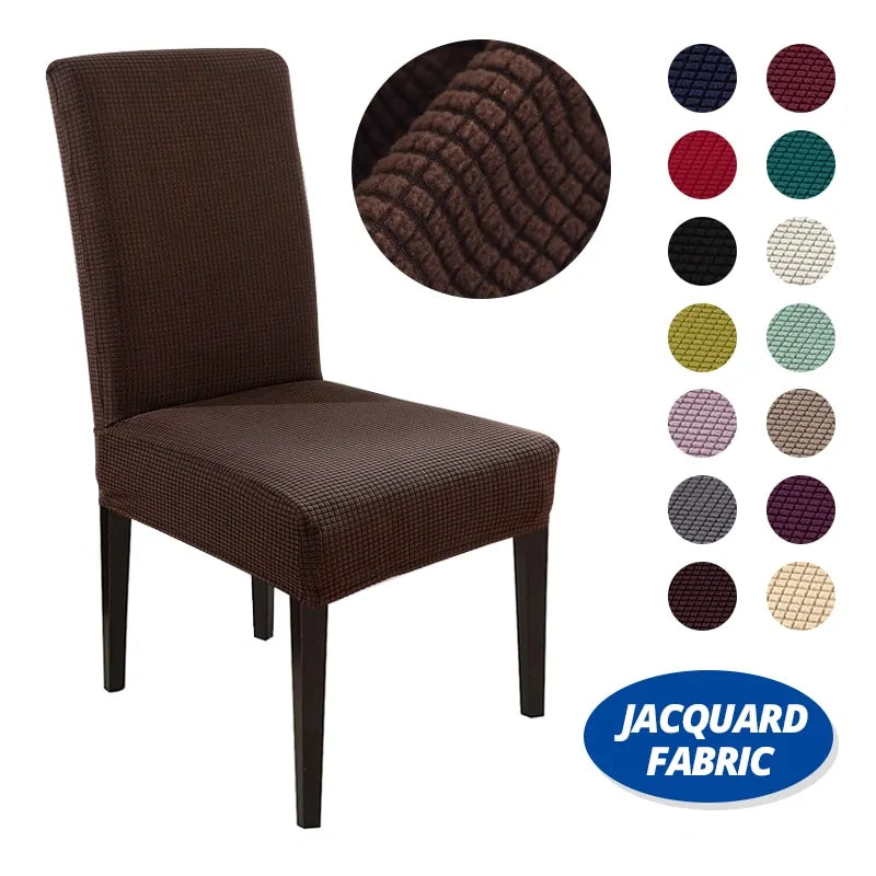 Jacquard Dining Chair Covers - Living Elephant