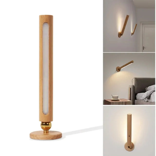 Smart Rotatable Wooden Wall Light - Living Elephant