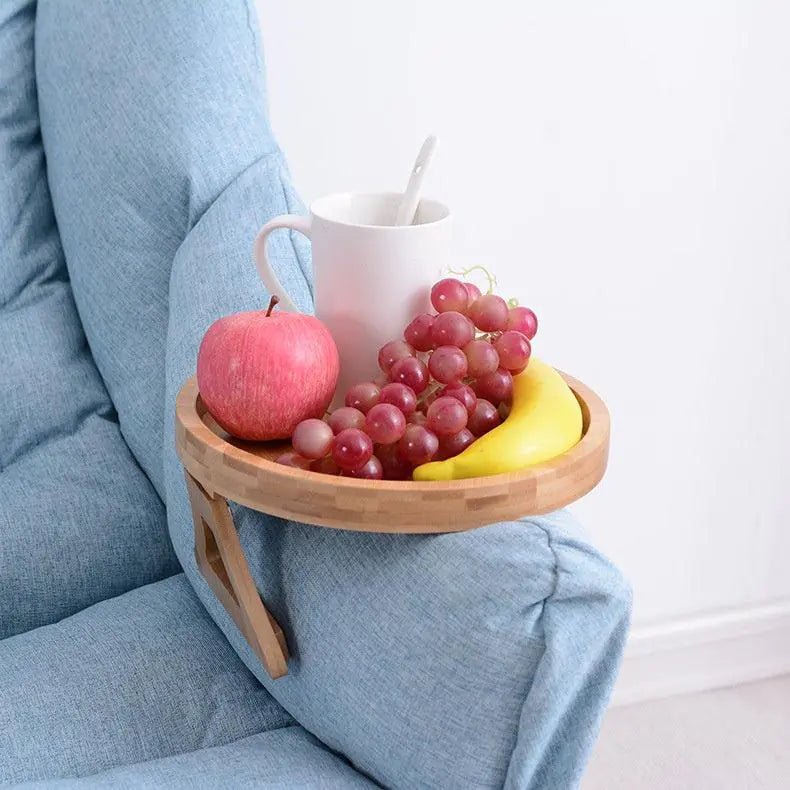 Wooden Sofa Tray with Foldable Handles - Living Elephant