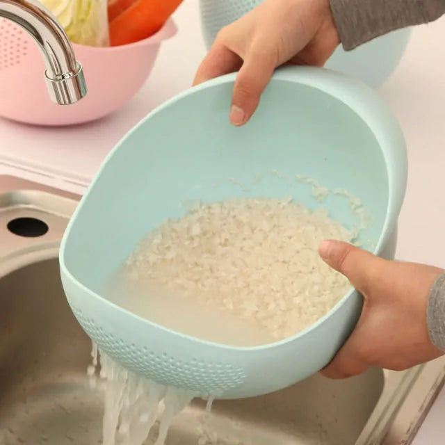 Silicone Colander Rice Bowl - Living Elephant