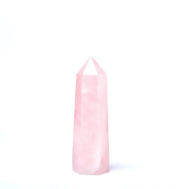 Rose Quartz Crystal Obelisk - Living Elephant