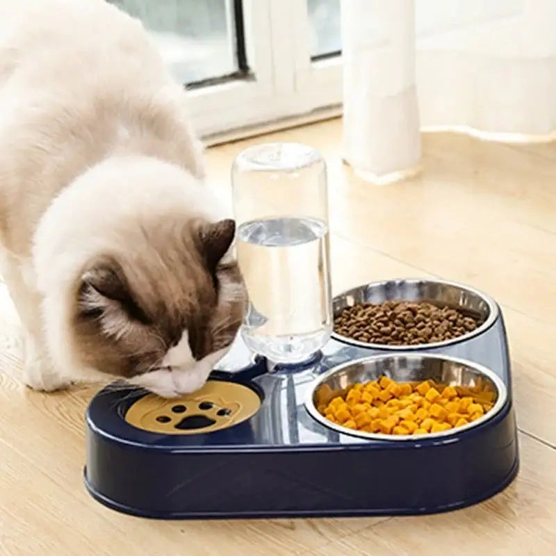 3 in 1 Pet Food Bowl with Automatic Drinking Feeder - Living Elephant