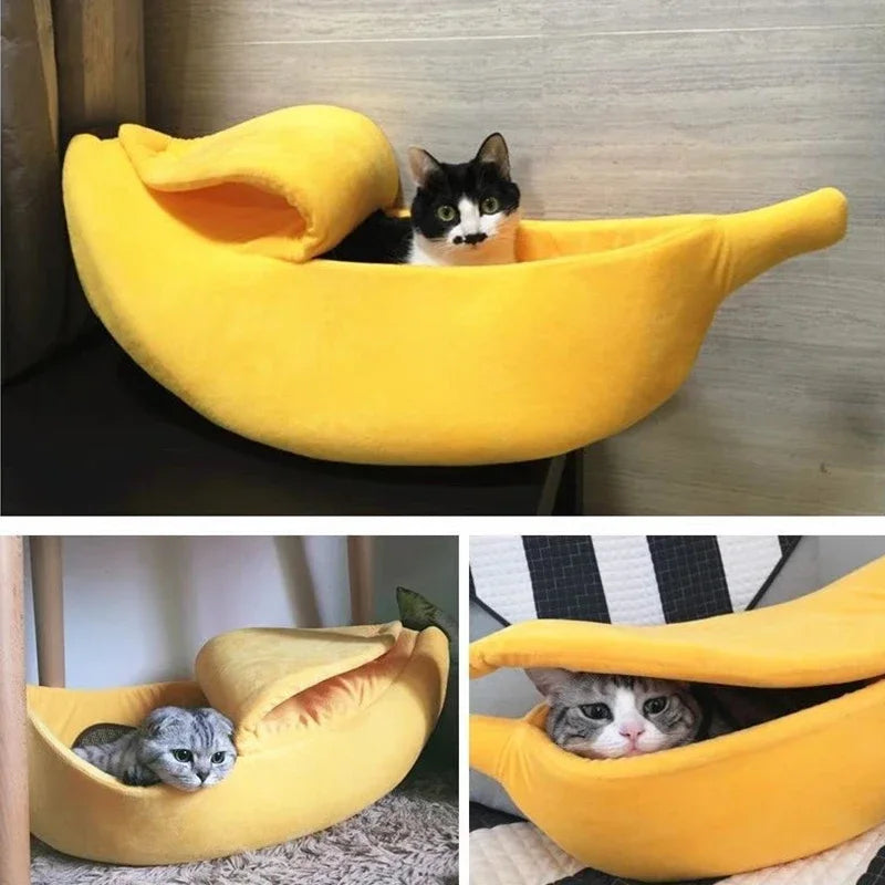 Banana Shaped Pet Bed - Living Elephant