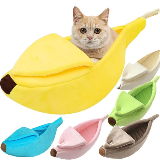 Banana Shaped Pet Bed - Living Elephant