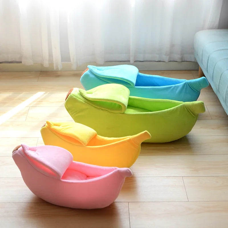 Banana Shaped Pet Bed - Living Elephant