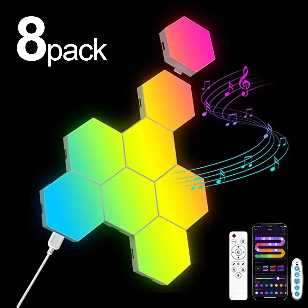 20/12/8/3 Pack Color Changing Lights Wall RGB Panel - Living Elephant