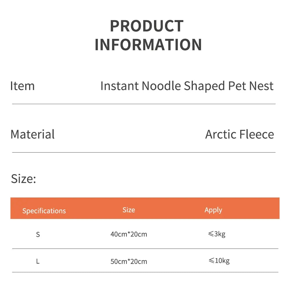 Instant Noodle Pet Bed - Living Elephant