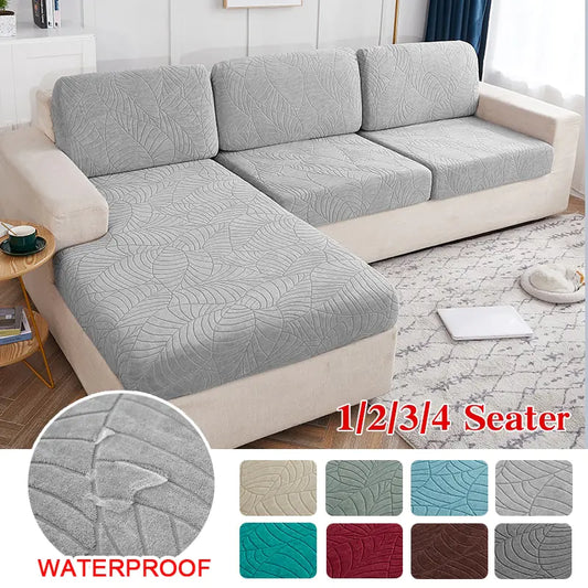 Grey Jacquard Sofa Protector - Living Elephant