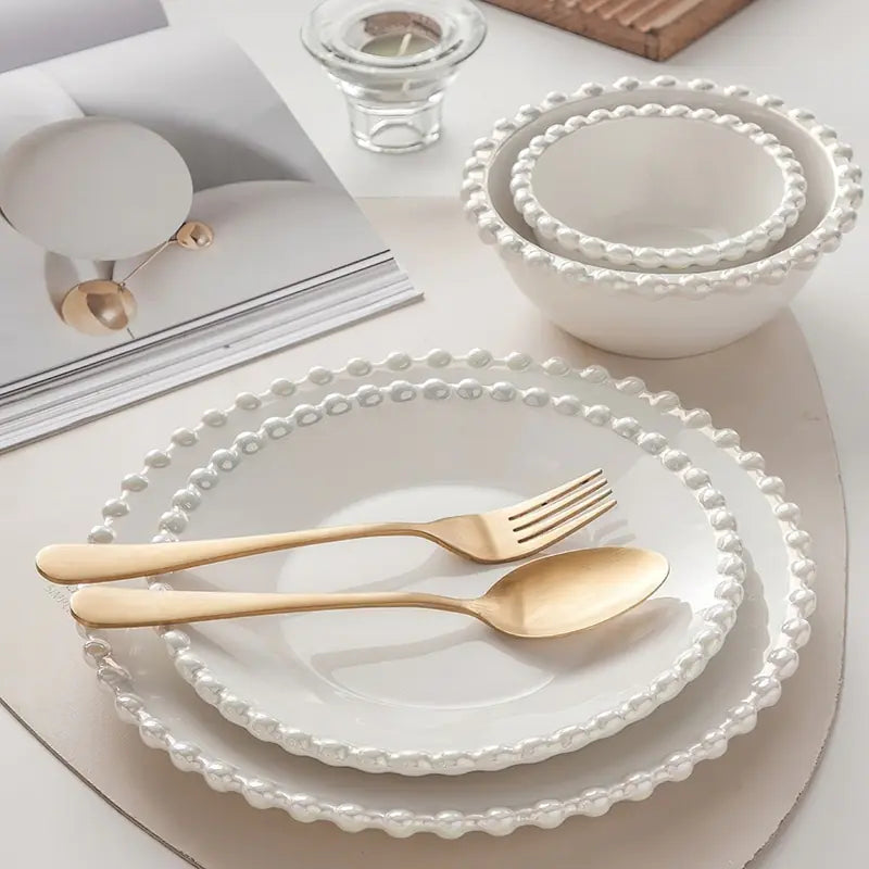 Ceramic Dinnerware Set - Nordic Creative Pearls - Living Elephant