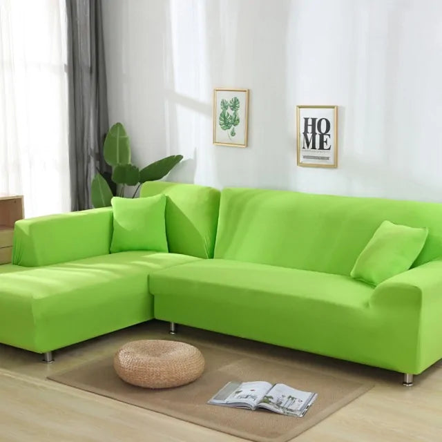 Solid Corner Sofa Covers - Living Elephant