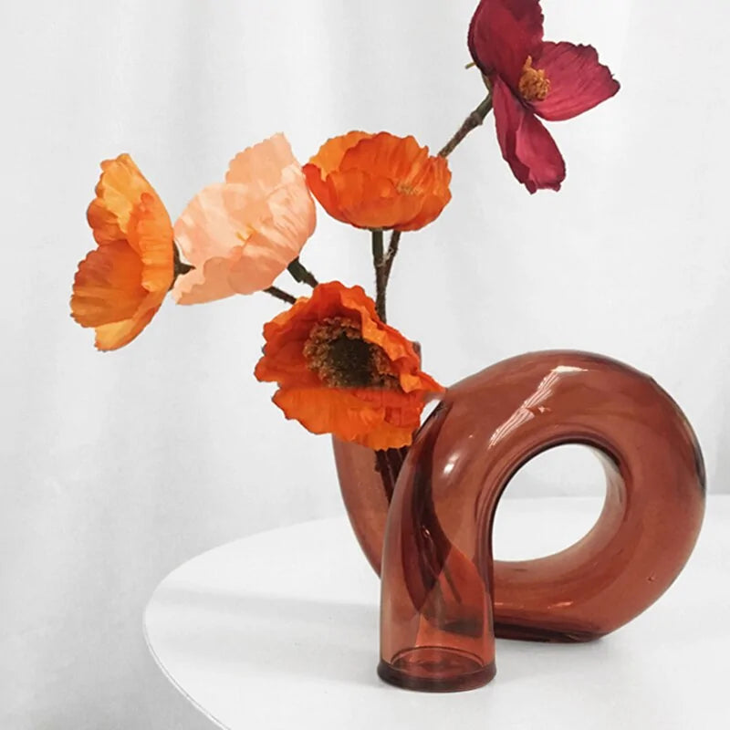 Glass Flower Vase and Candle Holder for Weddings and Home Decor - Living Elephant