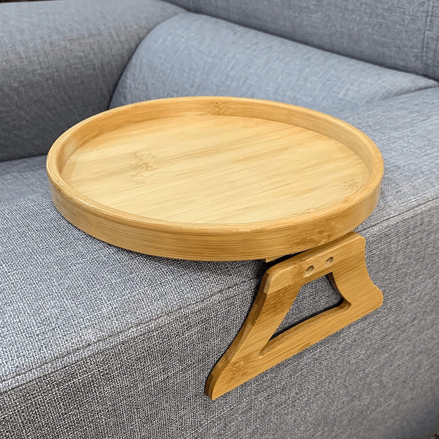 Wooden Sofa Tray with Foldable Handles - Living Elephant