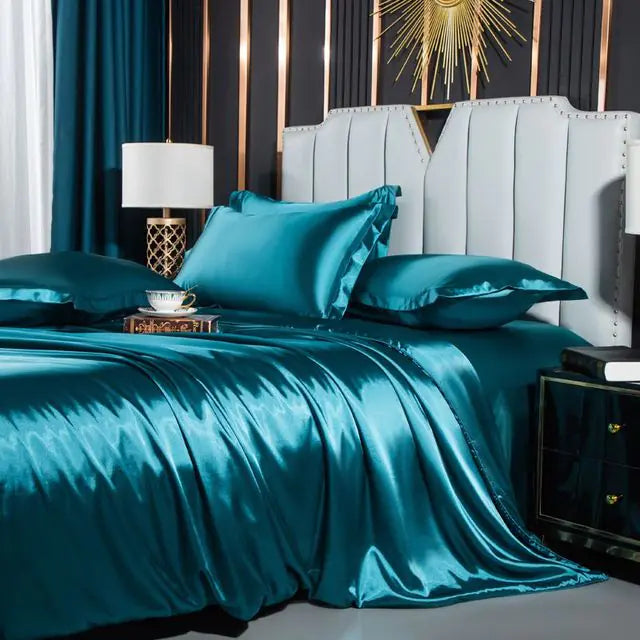 Silk Bedding Set - Living Elephant