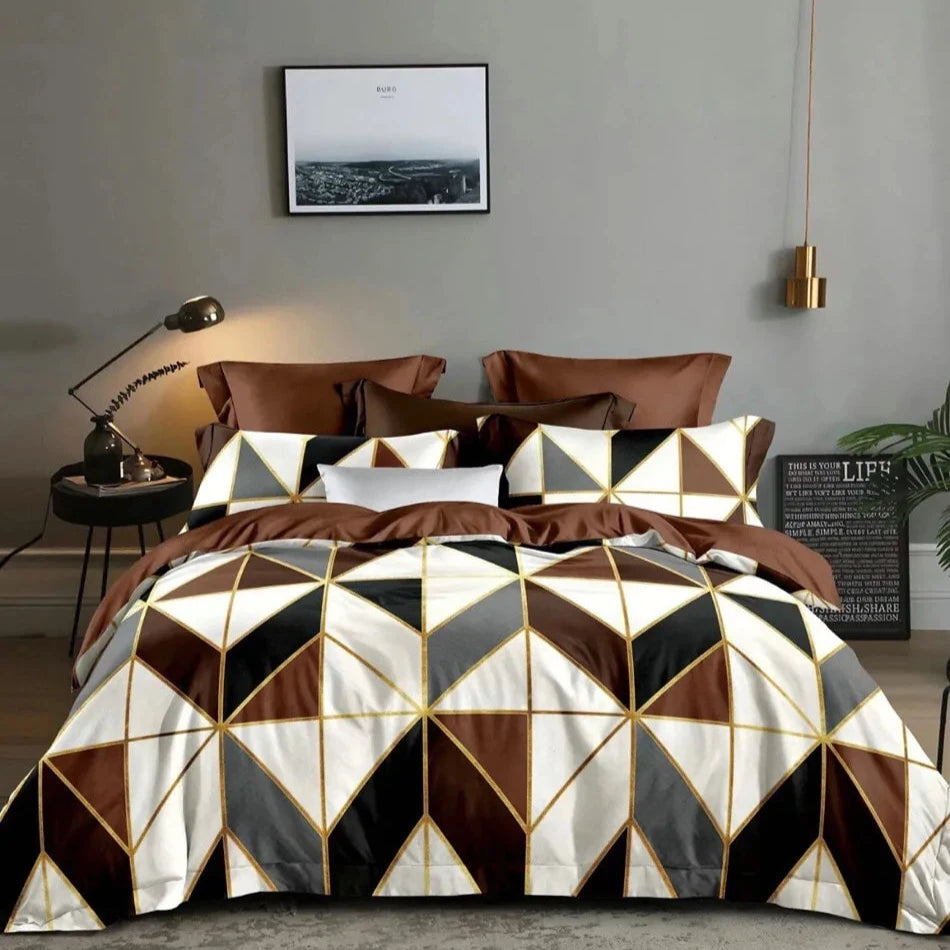 Geometry Comforter Bedding Set - Living Elephant