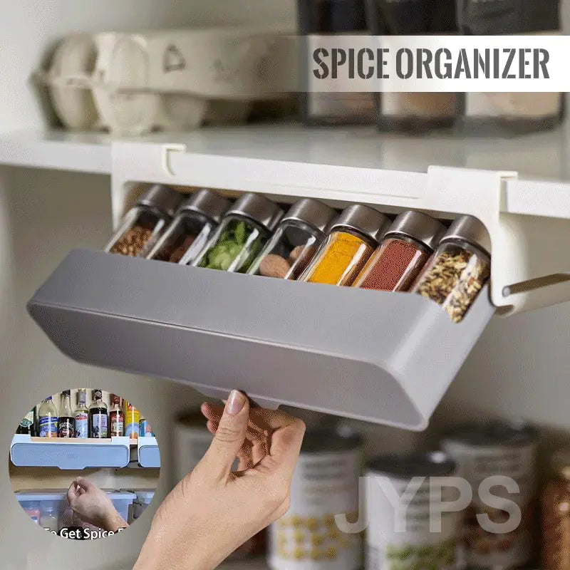 Kitchen Self-Adhesive Spice Organizer Rack - Living Elephant