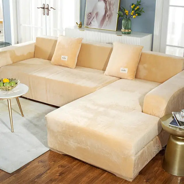 Velvet Sofa Cover - Living Elephant