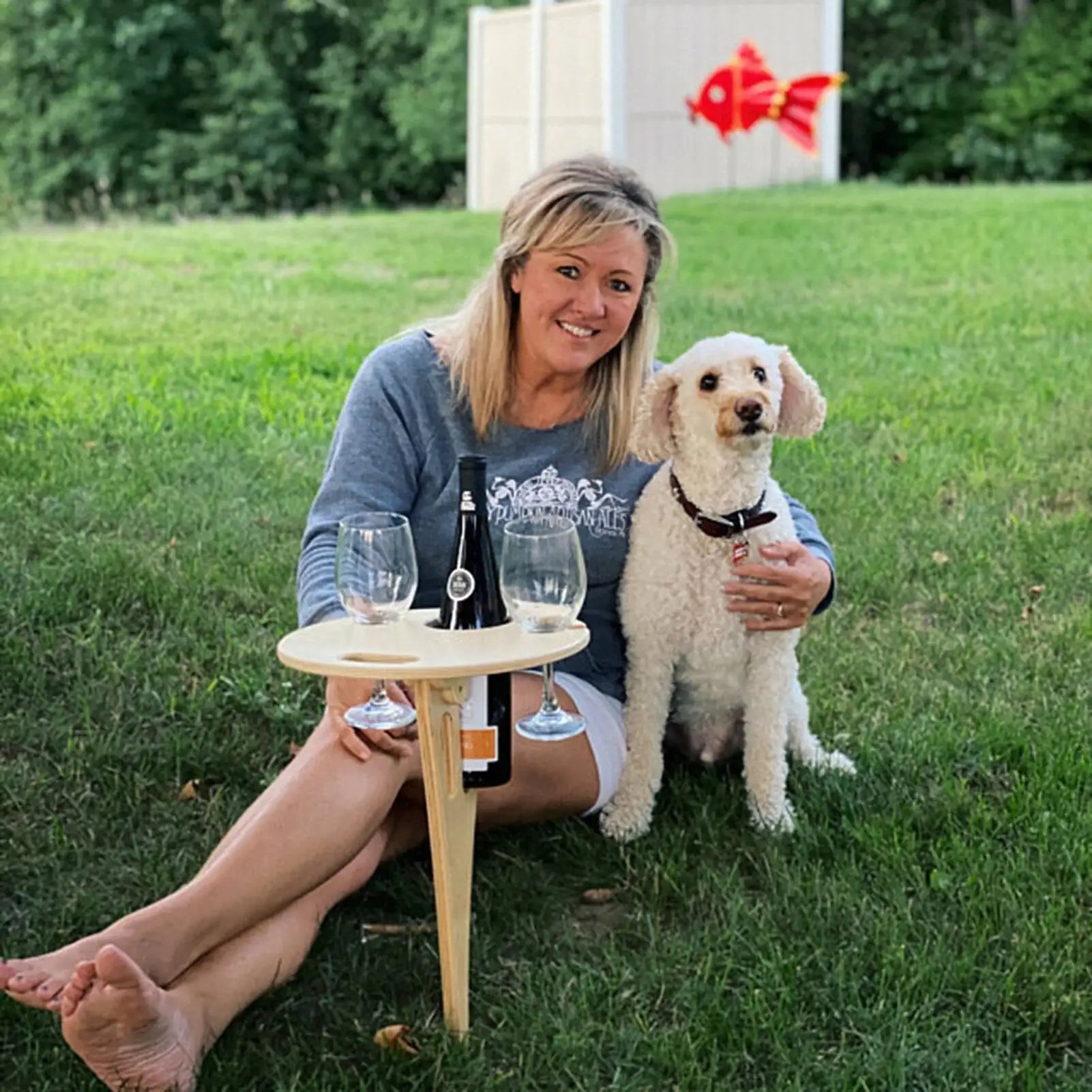 Portable Wine Table For Outdoor - Living Elephant