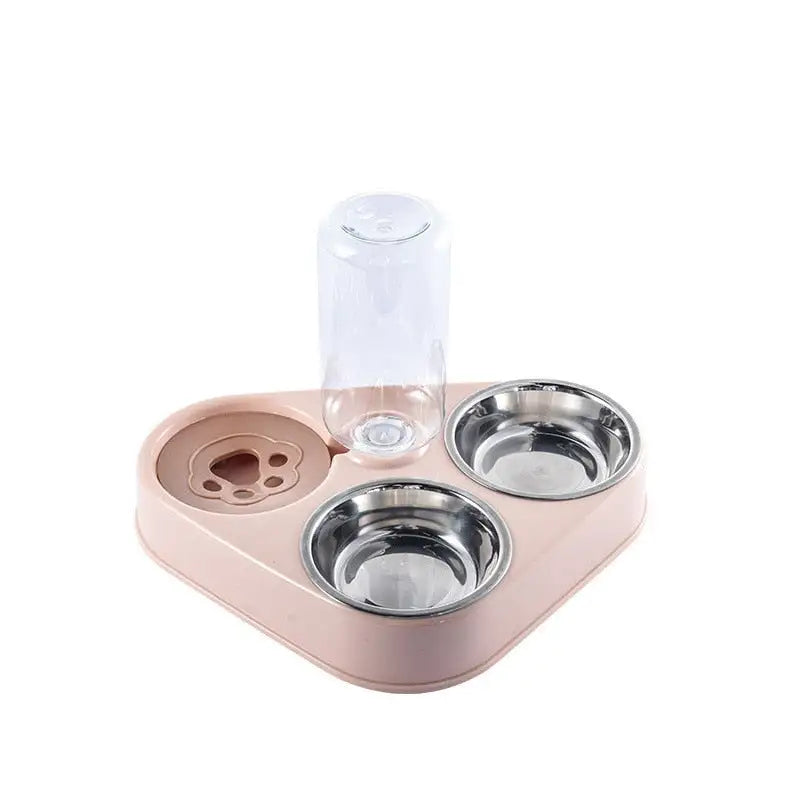 3 in 1 Pet Food Bowl with Automatic Drinking Feeder - Living Elephant